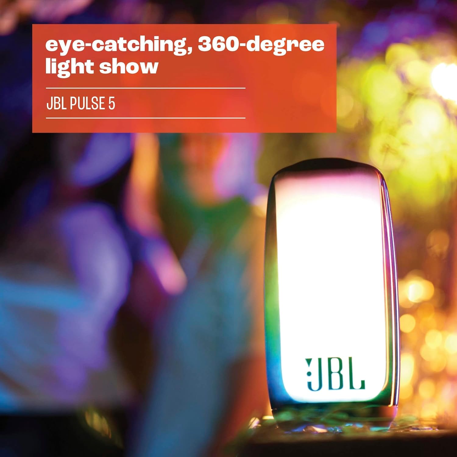 JBL Pulse 5 - Portable Bluetooth Speaker with Dazzling Lights and JBL Original Pro Sound