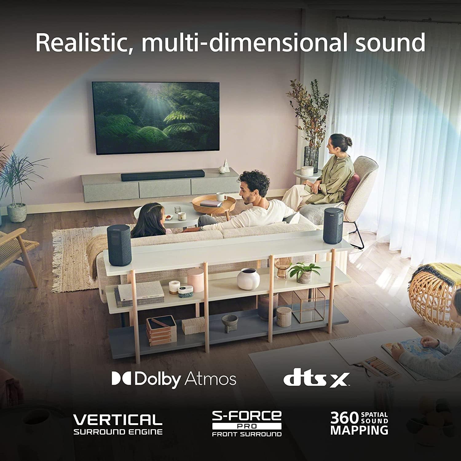 Sony HT-A3000 Soundbar - 3.1-Channel Dolby Atmos® with Deep Bass & Clear Sound