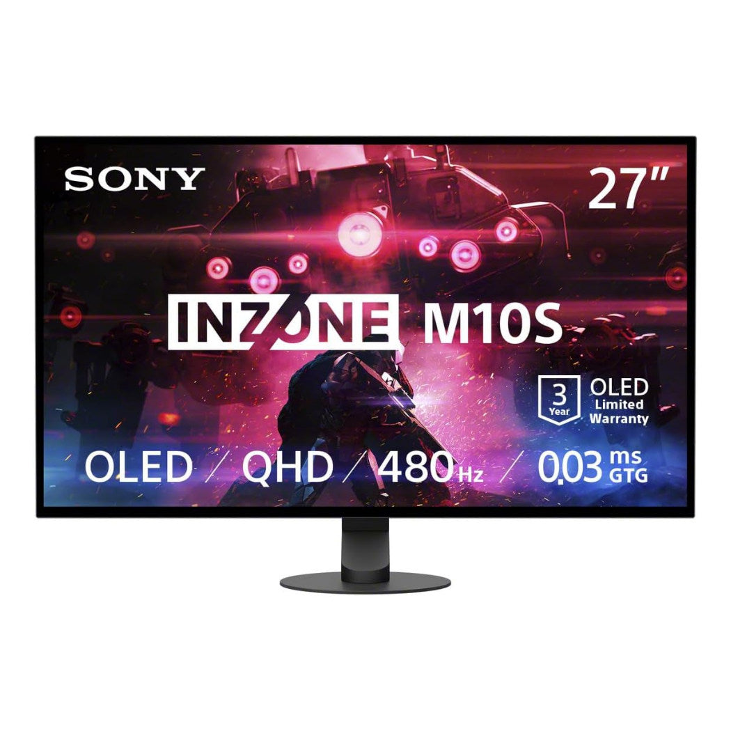 Sony INZONE 27" M10S OLED QHD 480Hz Gaming Monitor - Ultimate Gaming Experience - SDM27Q10SB