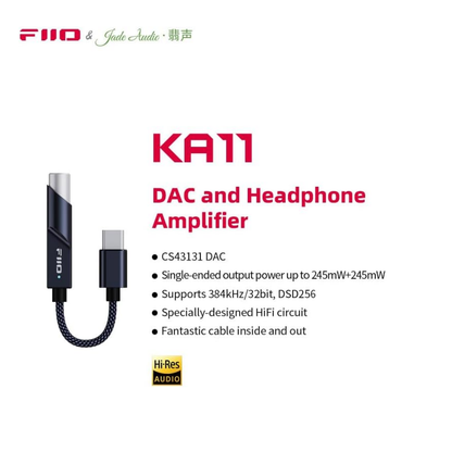 FiiO KA11 USB C to 3.5mm Audio Adapter