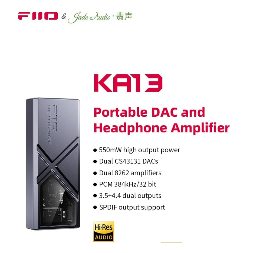 FiiO KA13 Portable Headphone DAC/Amp