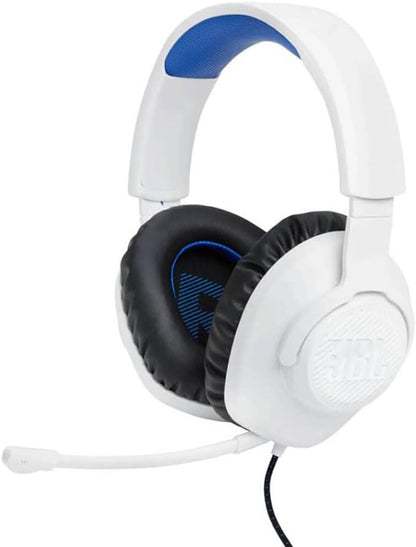 JBL Quantum 100P Console - Gaming Headset for Playstation (White)