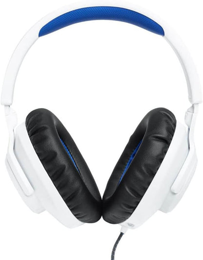 JBL Quantum 100P Console - Gaming Headset for Playstation (White)