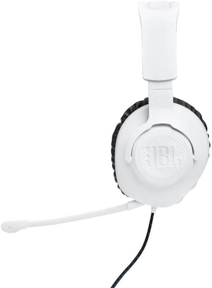 JBL Quantum 100P Console - Gaming Headset for Playstation (White)