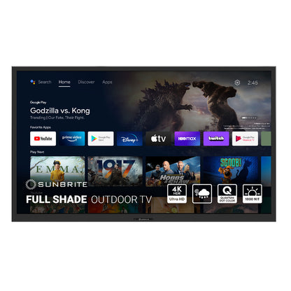 SunBrite Veranda 3 Series Full Shade Smart Outdoor TV – 4K UHD, Weatherproof Entertainment