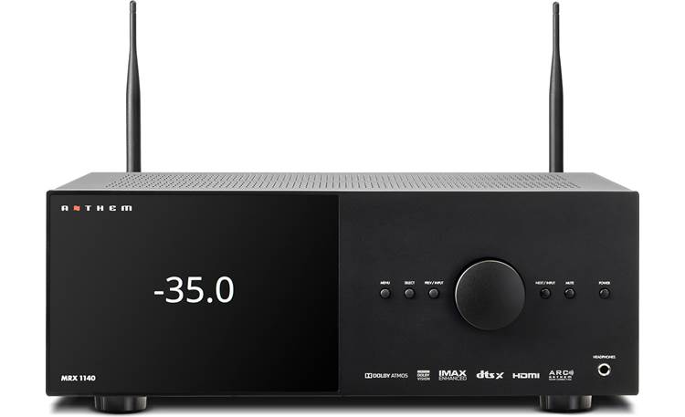 Anthem MRX 1140 8K Home Theater AV Receiver Front View With Antennas