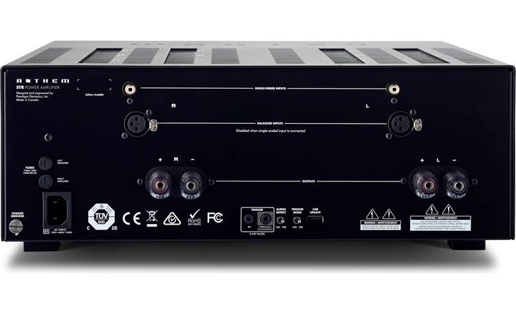 Anthem STR Power Amplifier Back View