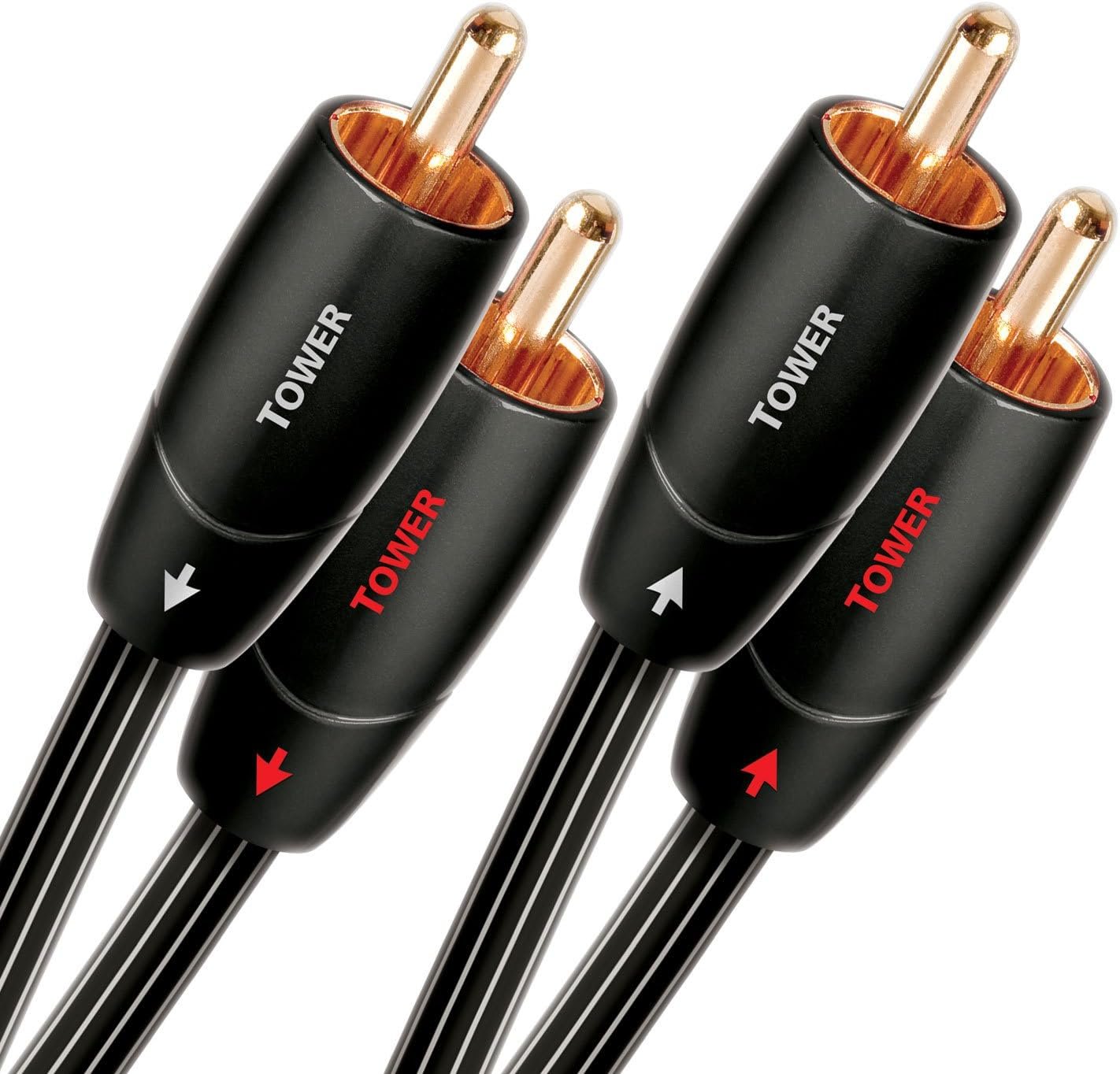 AudioQuest - Tower audio interconnect, 2x RCA to 2x RCA (1.5m - single)