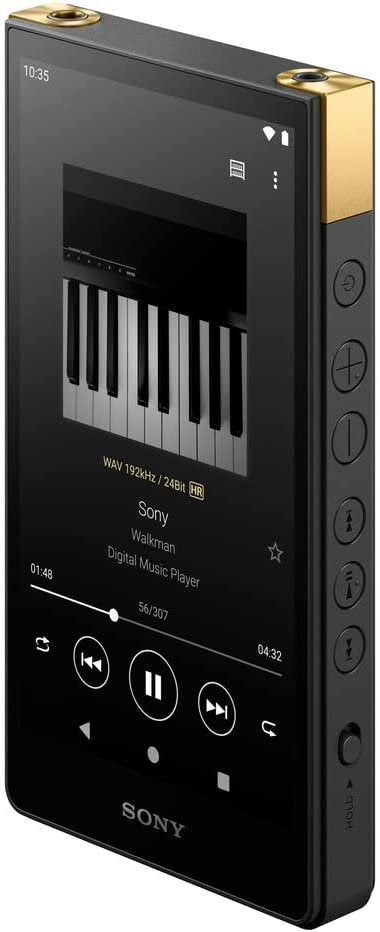 Sony NW-ZX707 Walkman 64GB Hi-Res Portable Digital Music Player with Android, Large 5.0" (diag) Touchscreen Display, up to 24 Hour Battery, Wi-Fi & Bluetooth and USB Type-C – Black NW-ZX707/B