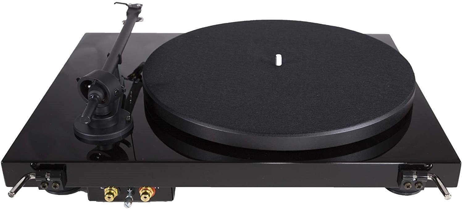 Pro-Ject Debut III, Turntable with Fitted OM5e Cartridge - Piano Black #color_piano black