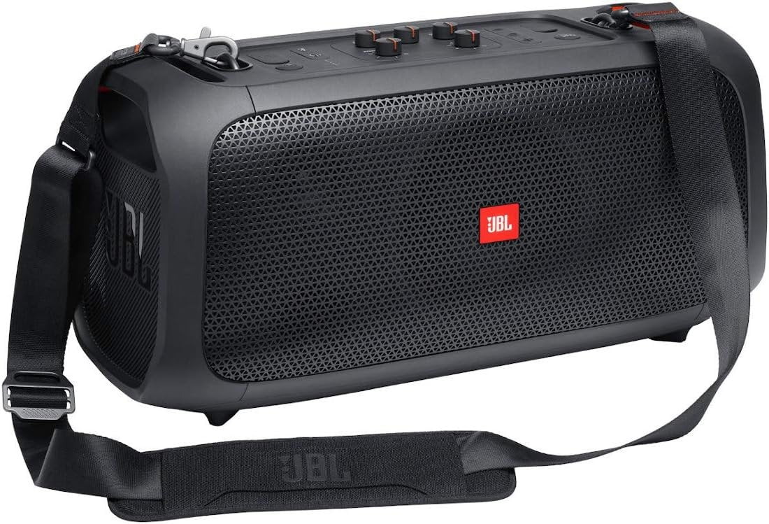 JBL PartyBox On-The-Go Portable Bluetooth Party Speaker with Built-in Lights and Wireless Mic - Black (JBLPARTYBOXGOBAM)