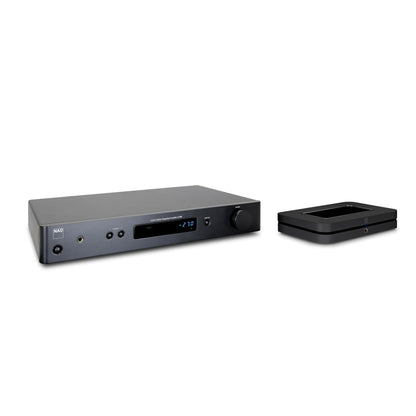 NAD C 338 Integrated Amplifier + Bluesound Node Music Streamer (Bundle) - Black