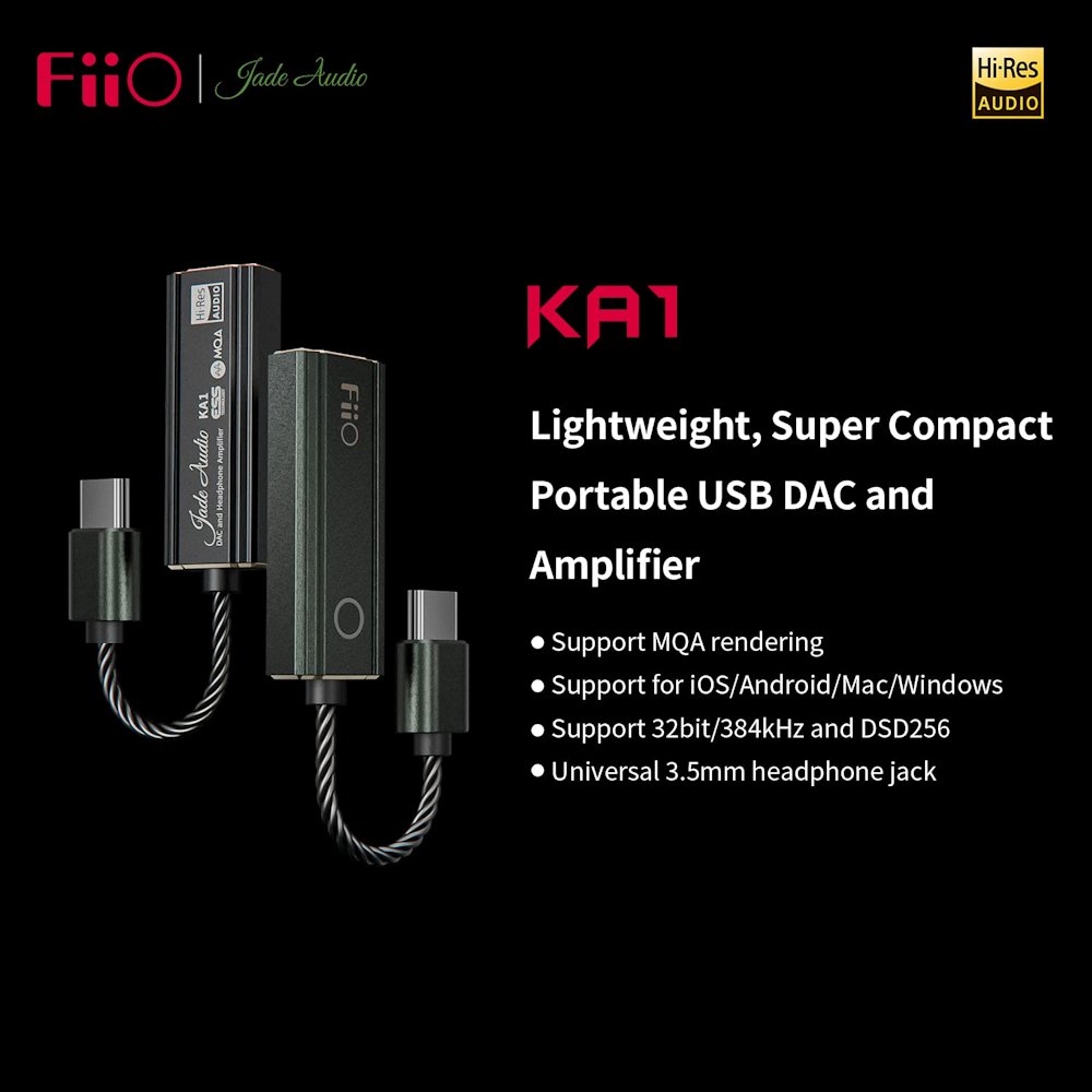 FiiO KA1 Small Portable USB DAC & AMP #color_black