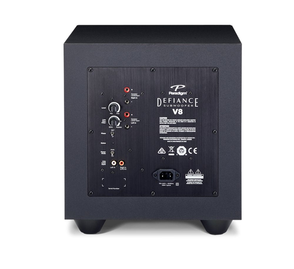 Paradigm Defiance 8" Powered Subwoofer  #color_black