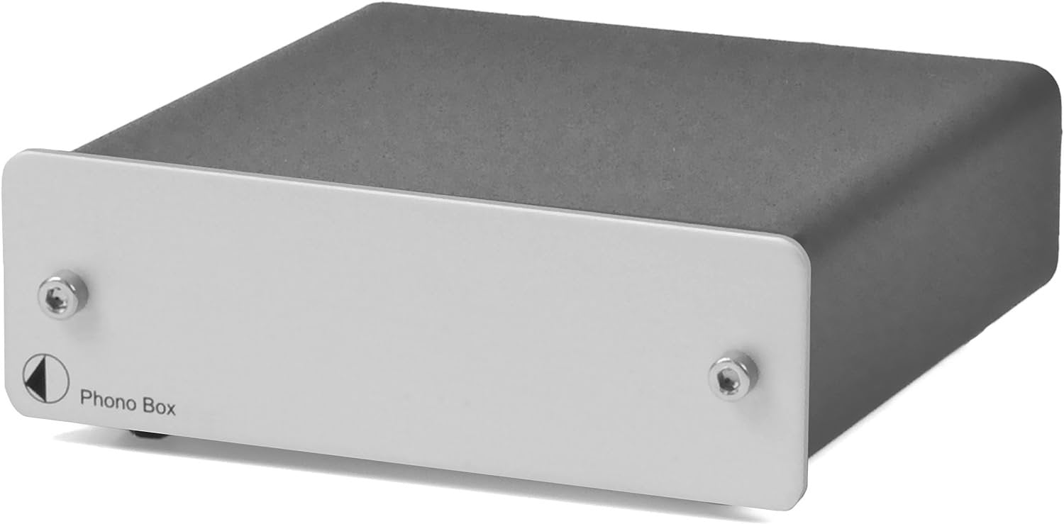 Pro-Ject Audio - Phono Box DC - MM/MC Phono preamp with line output - Silver