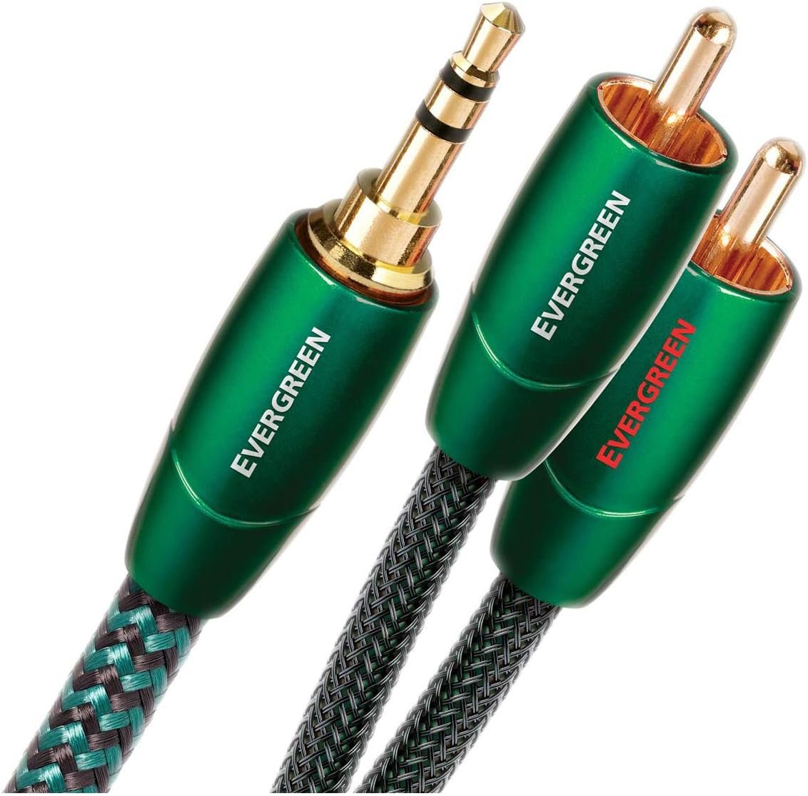 AudioQuest - Evergreen audio interconnect, 1x 3.5mm to 2x RCA (1.5m - single)