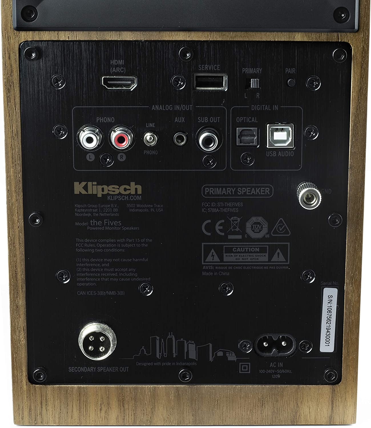 Klipsch Powered Speaker System with HDMI and ARC #color_walnut