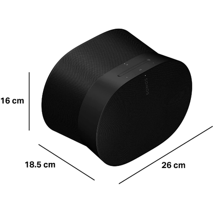 Sonos Era 300 Wireless Multi-Room Speaker - Black - Dimensions