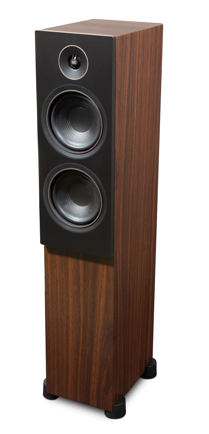 PSB Alpha T120 Floorstanding Speaker Pair #color_walnut