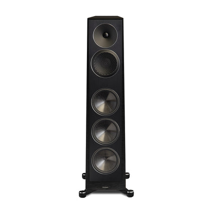 Paradigm Founder 120H 5-Driver, 3-Way Hybrid Floorstanding Speaker with Active Bass, Ported Enclosure - Black Walnut #color_black walnut