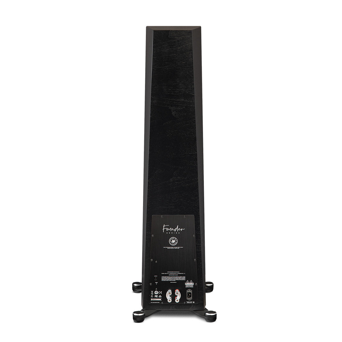 Paradigm Founder 120H 5-Driver, 3-Way Hybrid Floorstanding Speaker with Active Bass, Ported Enclosure - Black Walnut #color_black walnut