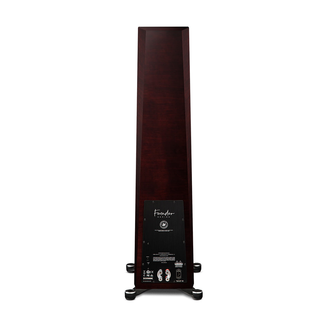 Paradigm Founder 120H 5-Driver, 3-Way Hybrid Floorstanding Speaker with Active Bass, Ported Enclosure - Midnight Cherry #color_midnight cherry