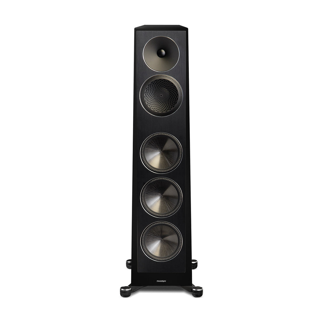 Paradigm Founder 120H 5-Driver, 3-Way Hybrid Floorstanding Speaker with Active Bass, Ported Enclosure - Piano Black #color_piano black