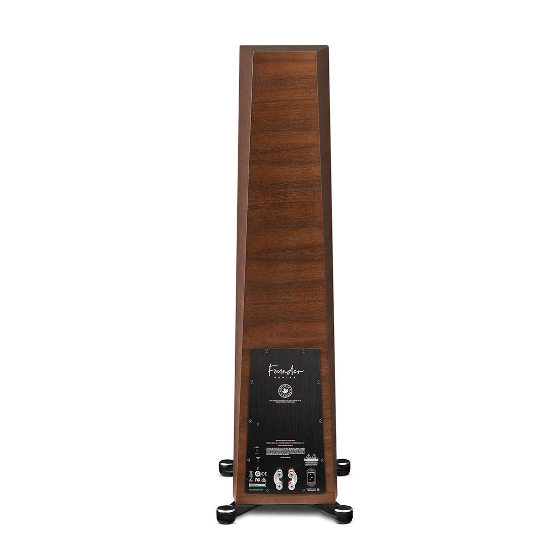 Paradigm Founder 120H 5-Driver, 3-Way Hybrid Floorstanding Speaker with Active Bass, Ported Enclosure - Walnut #color_walnut