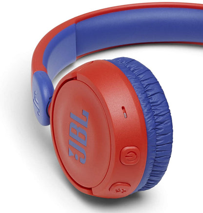 JBL JR310BT Kids On-Ear Wireless Bluetooth Headphones with up to 30 Hours of Playtime - Red #color_red