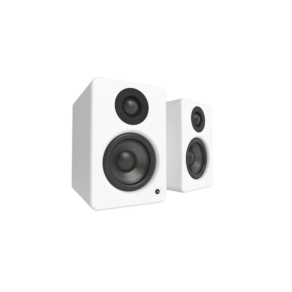 Kanto YU2 Powered Desktop Speakers | 3" Composite Drivers 3/4" Silk Dome Tweeter | Class D Amplifier | 100 Watts | Built-in USB DAC | Subwoofer Output - Pair (Matte White) #color_white