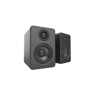 Kanto YU2 Powered Desktop Speakers | 3" Composite Drivers 3/4" Silk Dome Tweeter | Class D Amplifier | 100 Watts | Built-in USB DAC | Subwoofer Output - Pair (Matte Black) #color_black