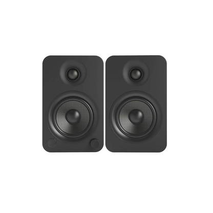 Kanto YU4 Powered Speakers with Bluetooth and Built-in Phono Preamp | Auto Standby and Startup | Remote Included | 140W Peak Power - Pair (Matte Black) #color_black