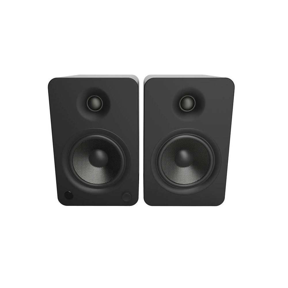 Kanto YU6 Powered Bookshelf Speakers with Bluetooth and Phono Preamp - Pair (Matte Black) #color_black