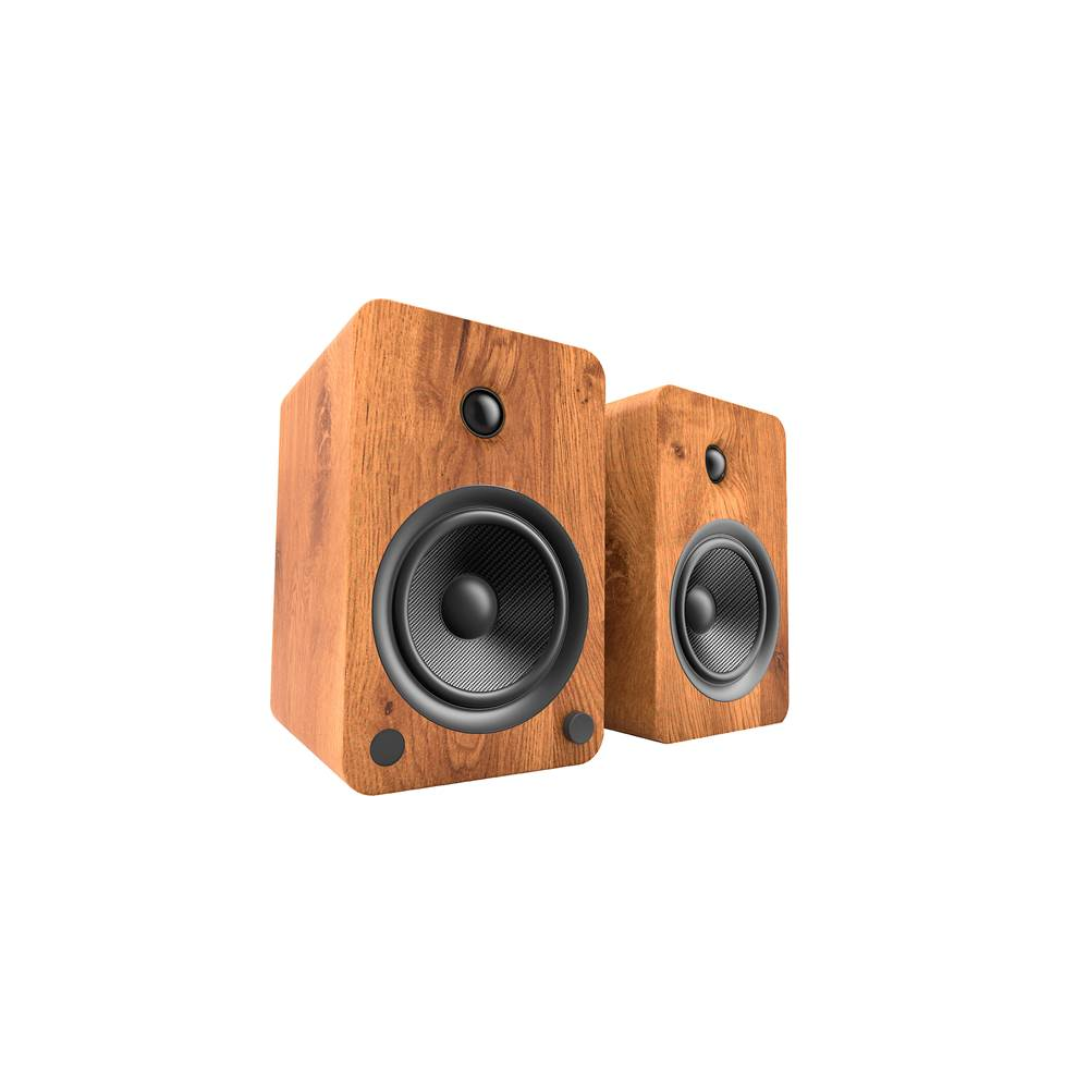 Kanto YU6 Powered Bookshelf Speakers with Bluetooth and Phono Preamp - Pair (Walnut) #color_walnut