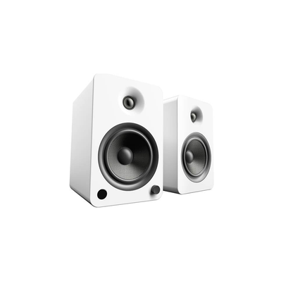 Kanto YU6 Powered Bookshelf Speakers with Bluetooth and Phono Preamp - Pair (Matte White) #color_white