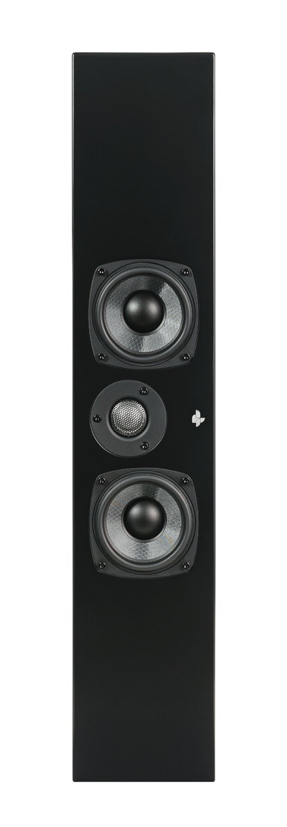 Totem Kin Solo Dual 4" woofer 1" tweeter On-wall Speakers - Black #color_black