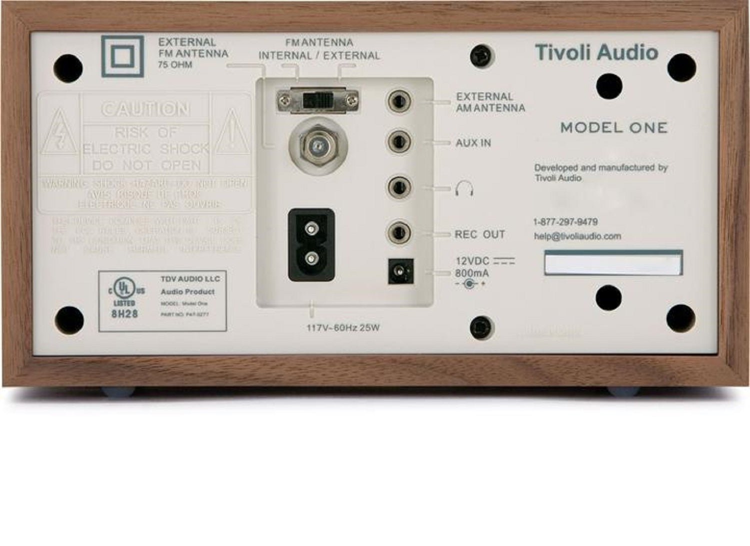 Tivoli Audio Model One Tabletop AM / FM Radio #color_classic walnut beige