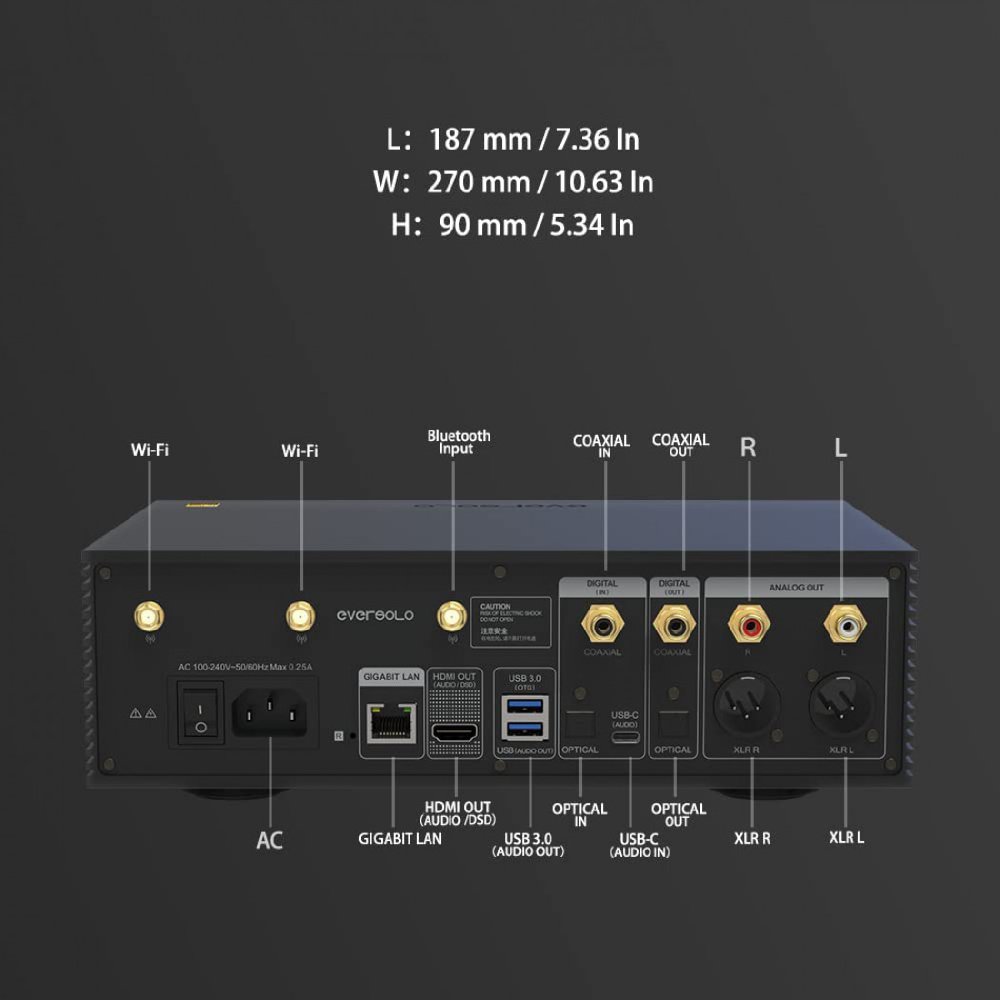 EverSolo DMP-A6 Network Audio Streamer with DAC