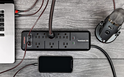 AudioQuest PowerQuest G8 - 8-Outlet Surge Protector with USB-A and USB-C Charging Ports