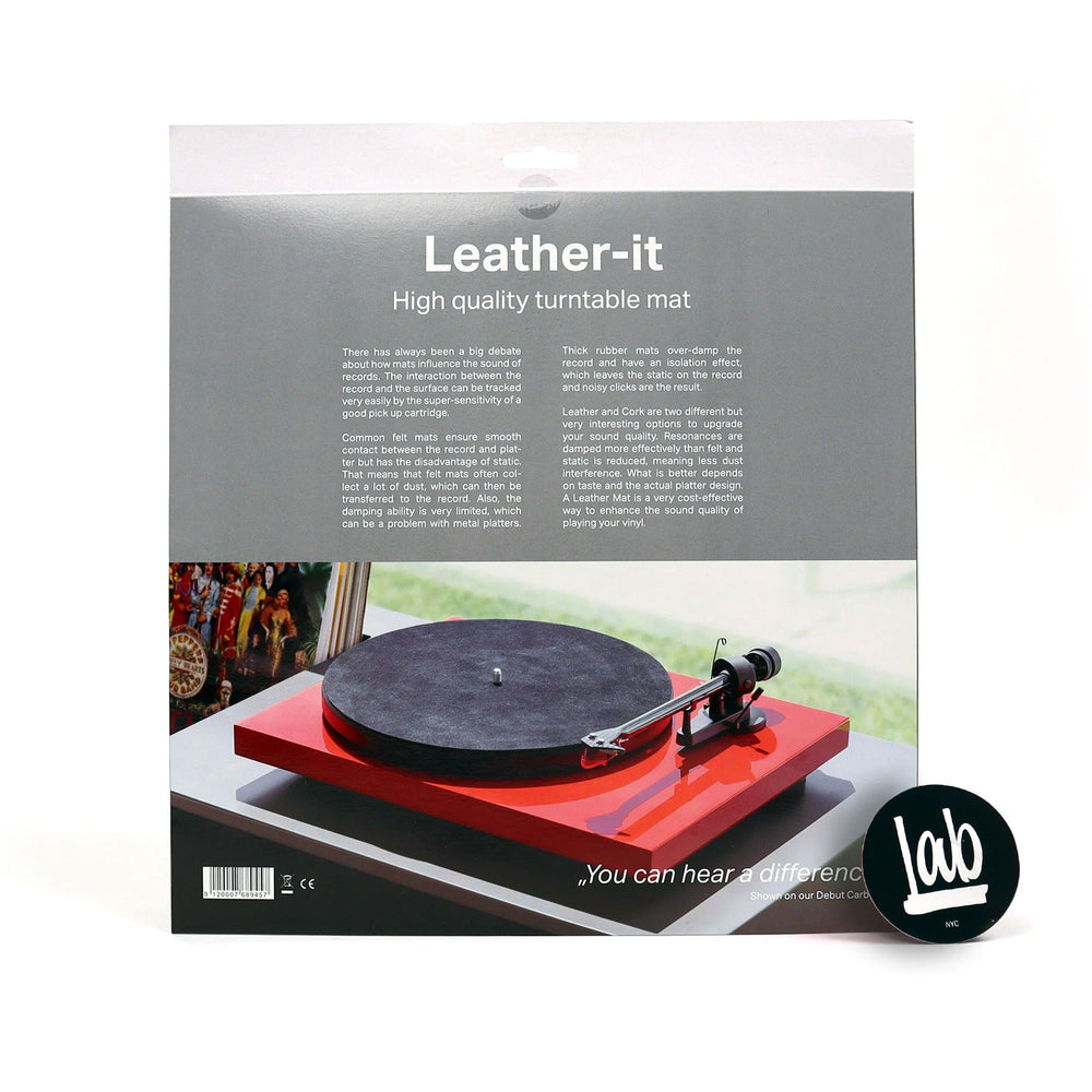 Pro-Ject Leather It Turntable Mat #color_black