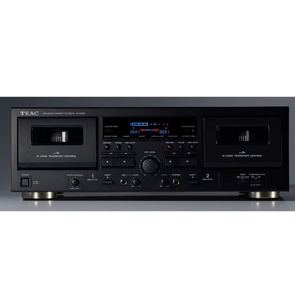 TEAC W1200 Dual-well Cassette Deck #color_black